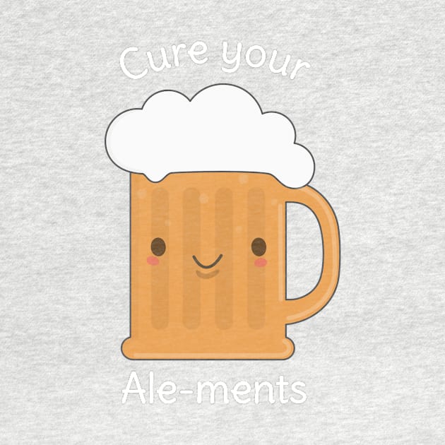 Kawaii Beer Pun T-Shirt by happinessinatee